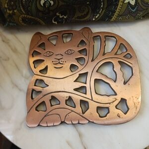 Miss Kitty Copper Trivet, Vintage 1999 CDI Design